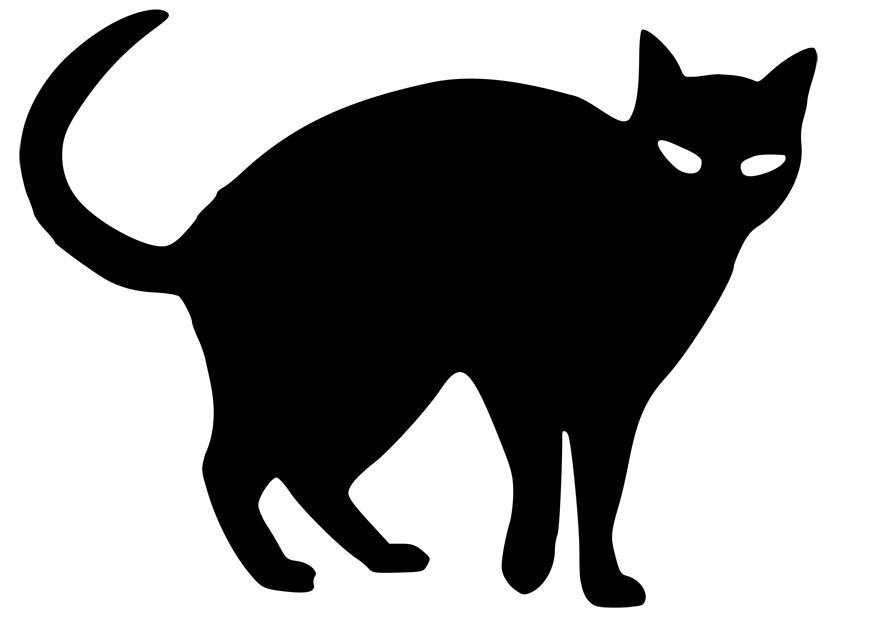 886x624 Free Black Cat Clipart Pictures