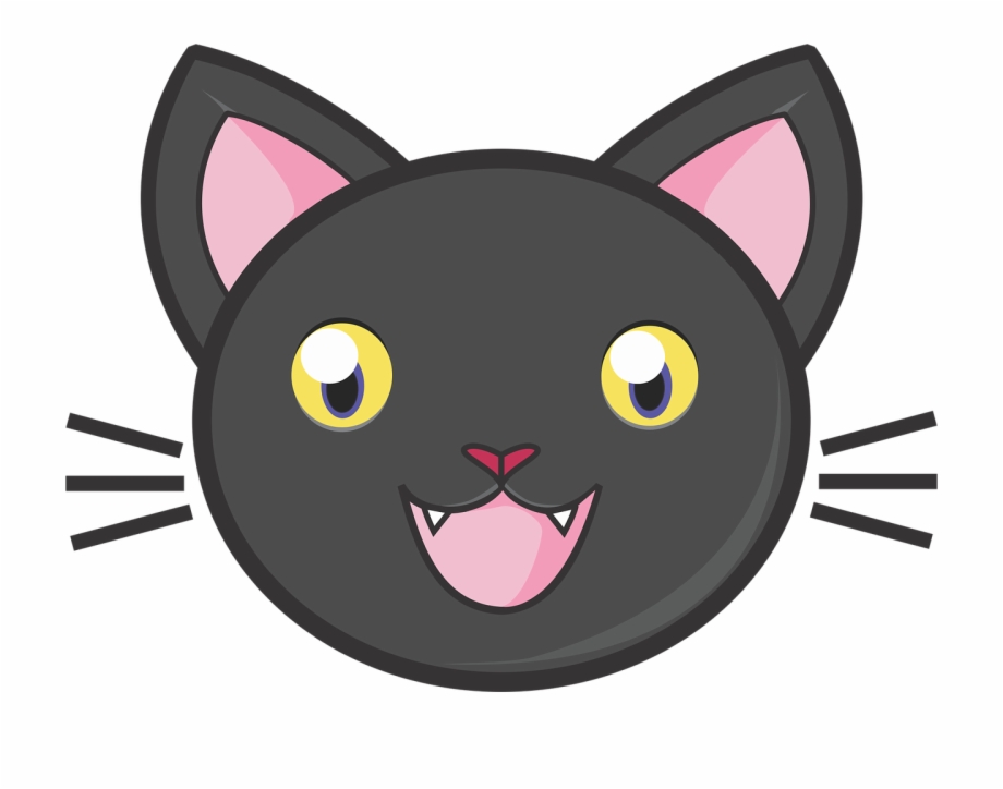 920x724 Black Cat Vector Cute Kitty Png Image