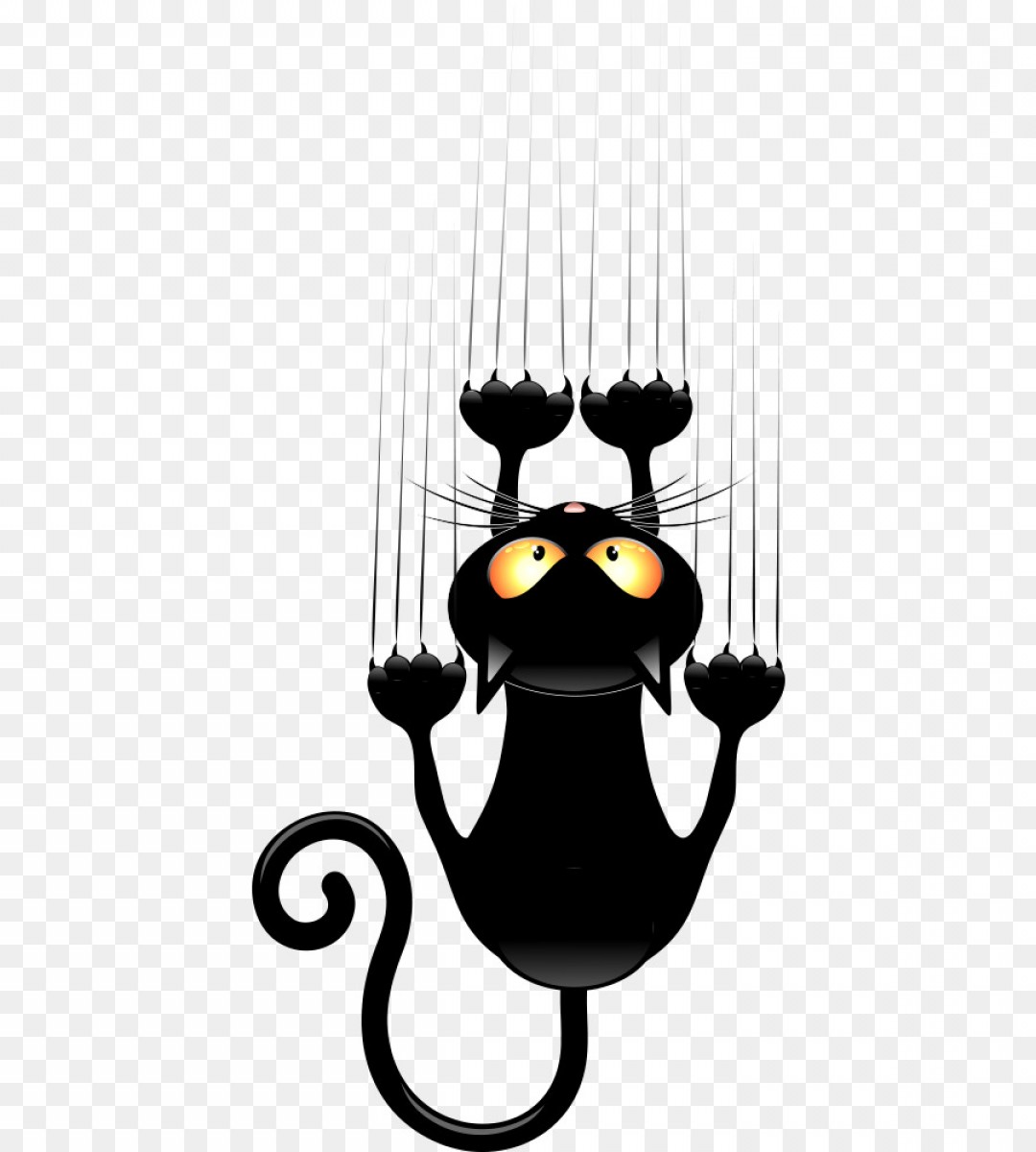 1080x1200 Cartoon Cat Vector Silluete Catchsplace
