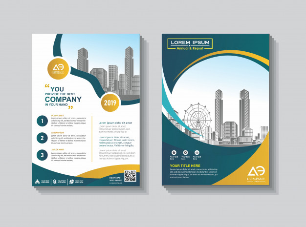 626x465 Cover Layout Brochure Catalog For Annual Report Vector Premium