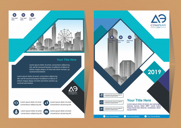 626x442 Creative Cover Layout Brochure Magazine Catalog Vector Premium