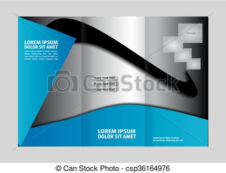 450x344 Tri Fold Brochure Beauty Salon And Catalog Vector Design Template