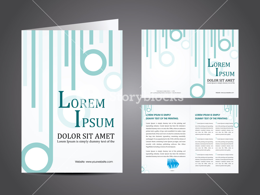 1000x752 Vector Illustration Of Catalog Or Corporate Brochure Design