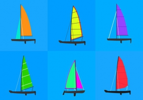 285x200 Catamaran Racing Free Vector Graphic Art Free Download
