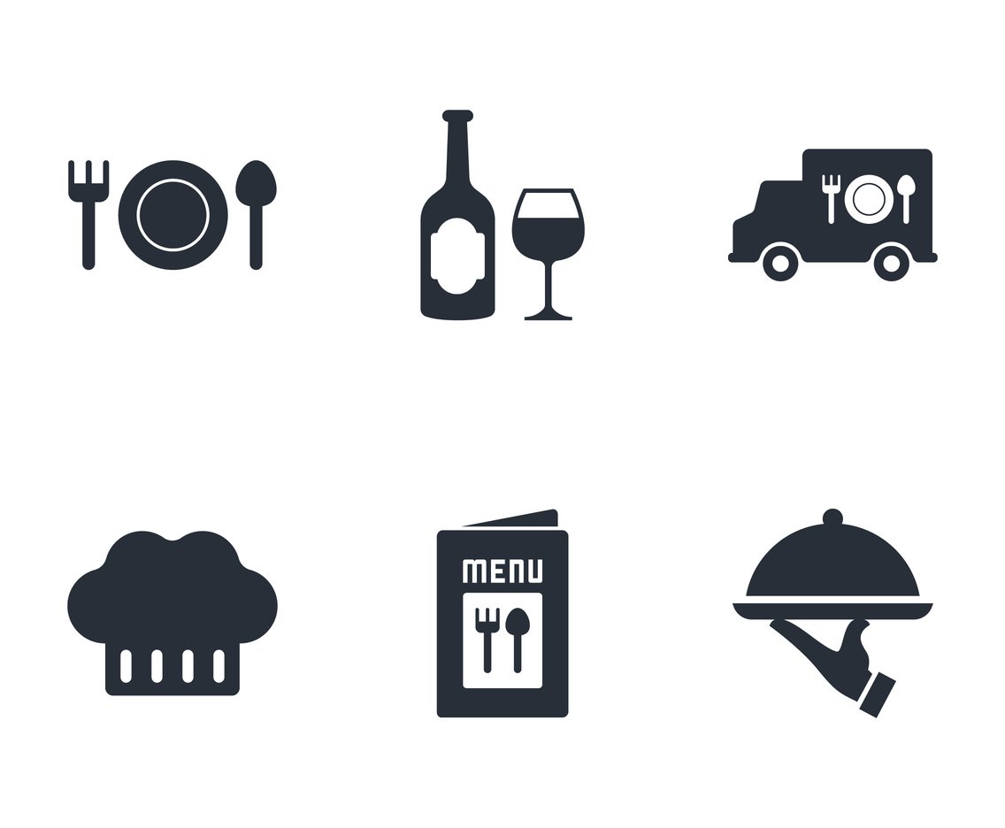 1136x936 Catering Icon Vector Art Graphics