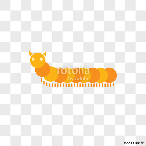 Caterpillar Vector Icon Isolated On Transparent Background 500x500 Caterpillar Vector Icon Isolated On Transparent Background
