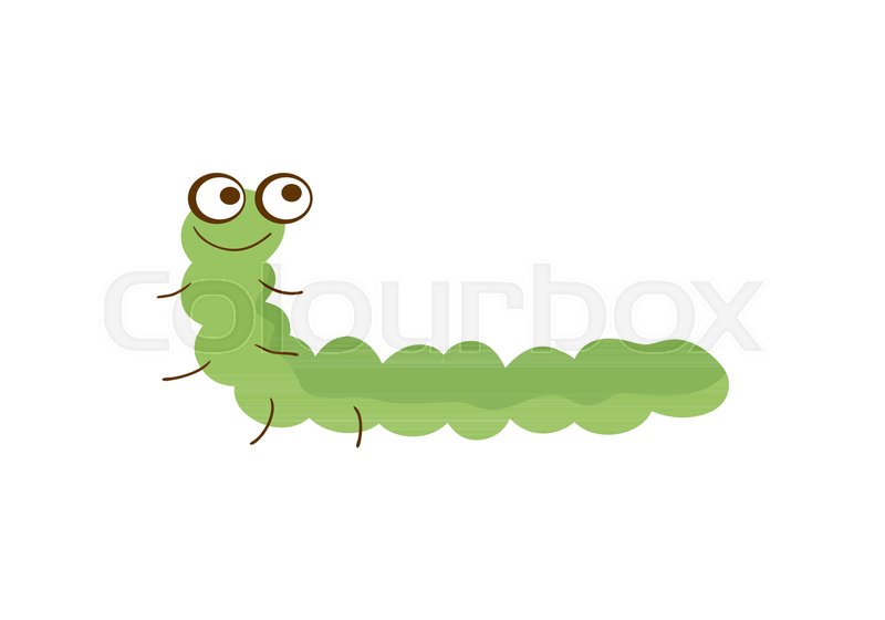 800x560 Funny Caterpillar Vector Illustration Stock Vector Colourbox