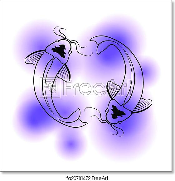 561x581 Free Art Print Of Catfish