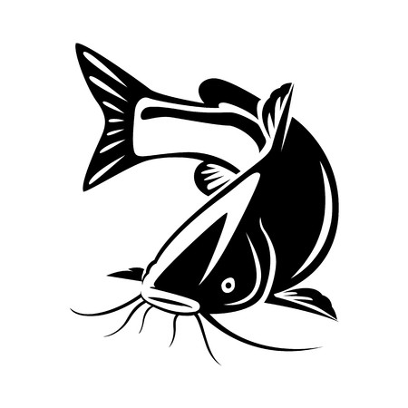 450x450 Graphic Catfish On White Background, Vector Royalty Free Vector