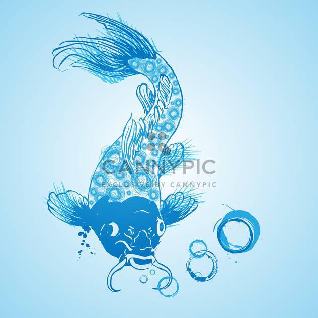 632x632 Blue Catfish Vector Icon In The Water Free Vector Download