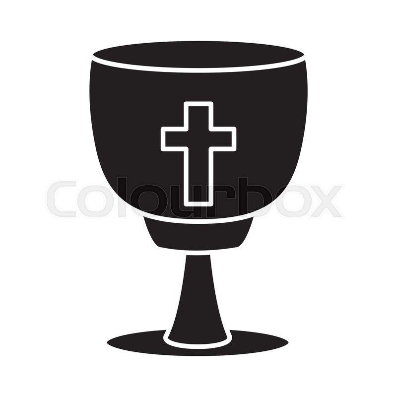 800x800 Catholic Cross Chalice Icon Vector Stock Vector Colourbox