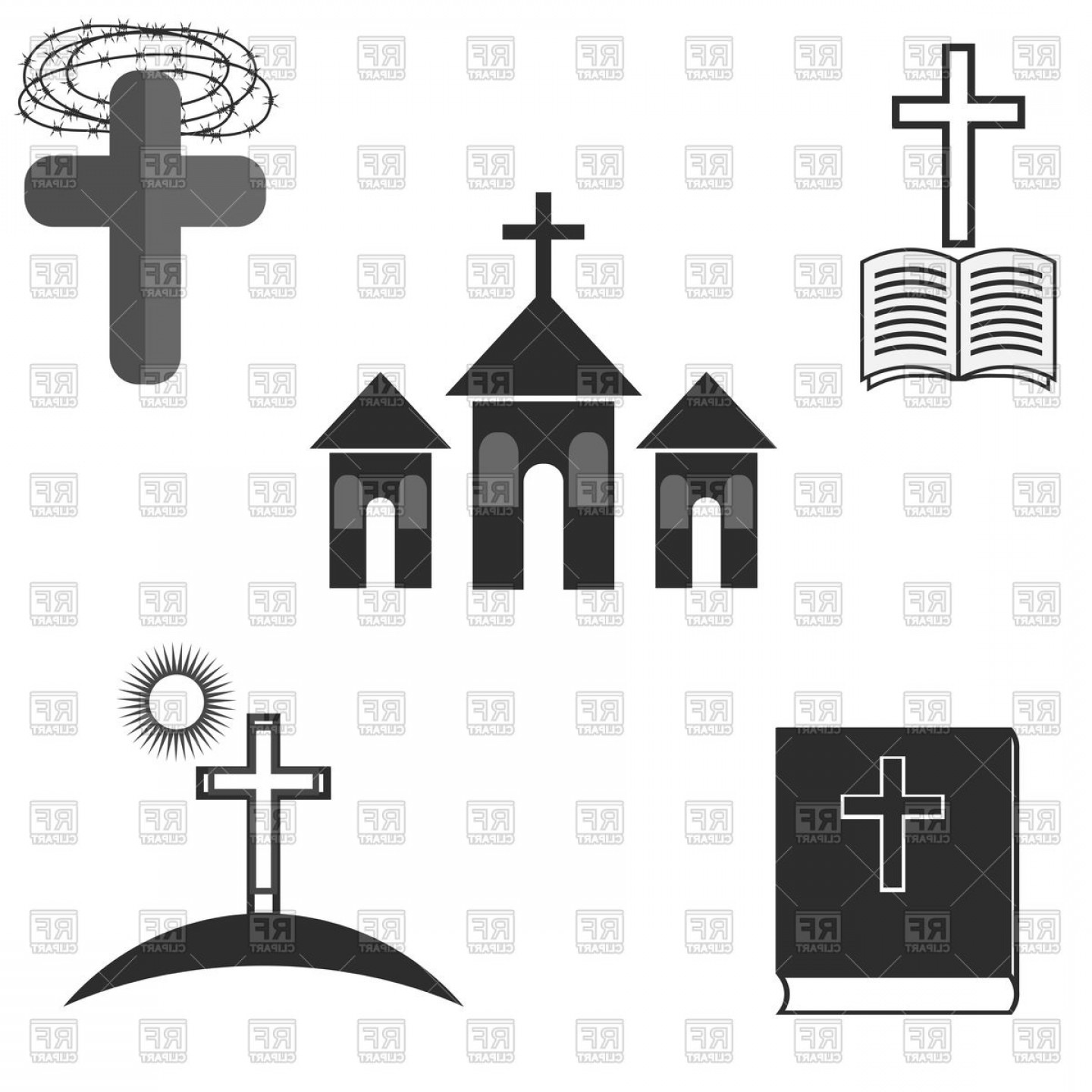 1440x1440 Christ Cross Vector Hoodamath