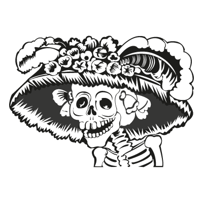 La Catrina Vector Logo Download Free 400x400 La Catrina Vector Logo Download Free