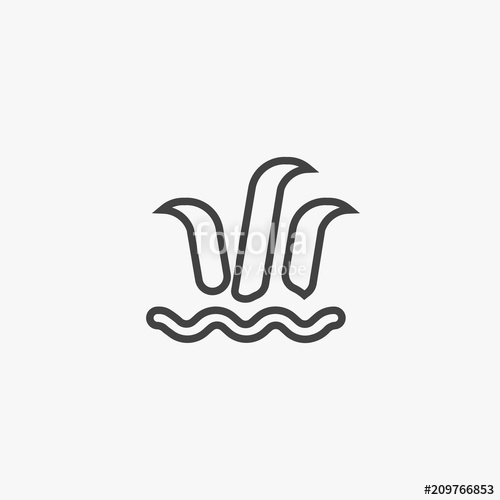 500x500 Isolated Reed Flat Icon Cattail Vector Element Can Be Used