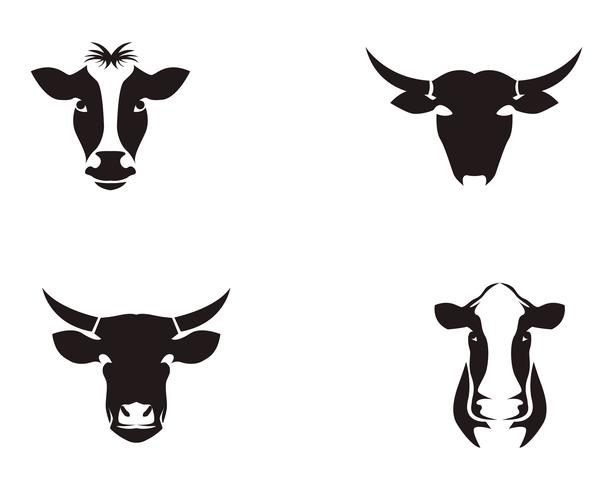 613x490 Cow Head Symbols And Logo Vector Template