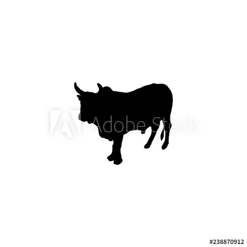 500x500 Cattle Vector Icon Cattle Sign On White Background Cattle Icon