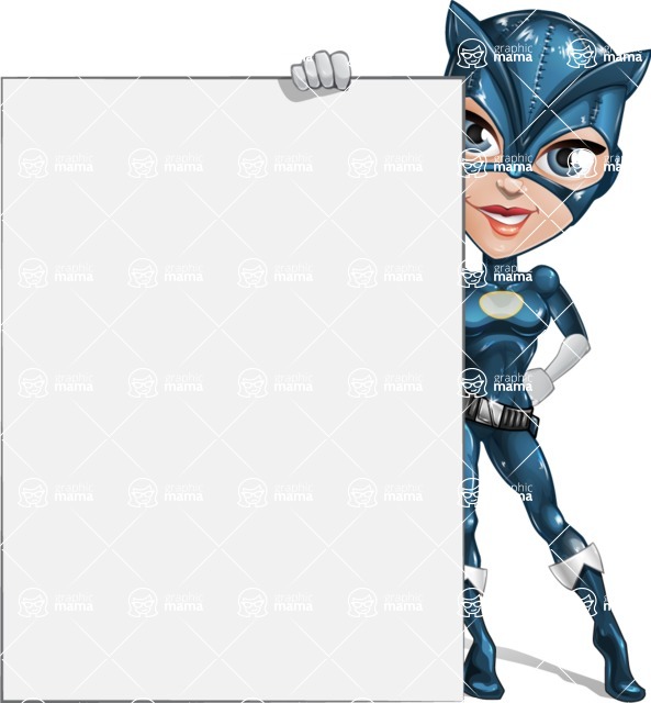 593x640 Vector Catwoman Hero Cartoon Character