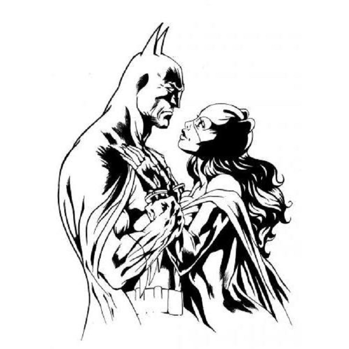700x700 Batman And Catwoman Graphic Design Vector