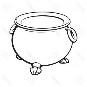 300x300 Halloween Cauldron Fire Clipart Black And White