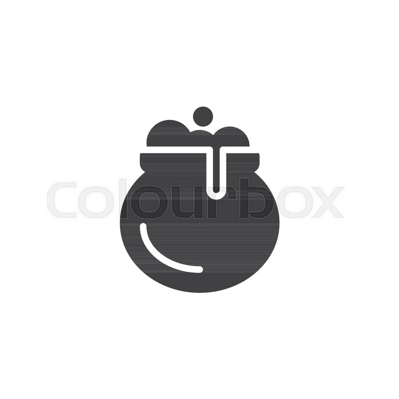 800x800 Witches Cauldron Vector Icon Filled Stock Vector Colourbox