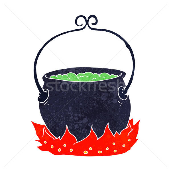 600x600 Cartoon Witch's Cauldron Vector Illustration Lineartestpilot