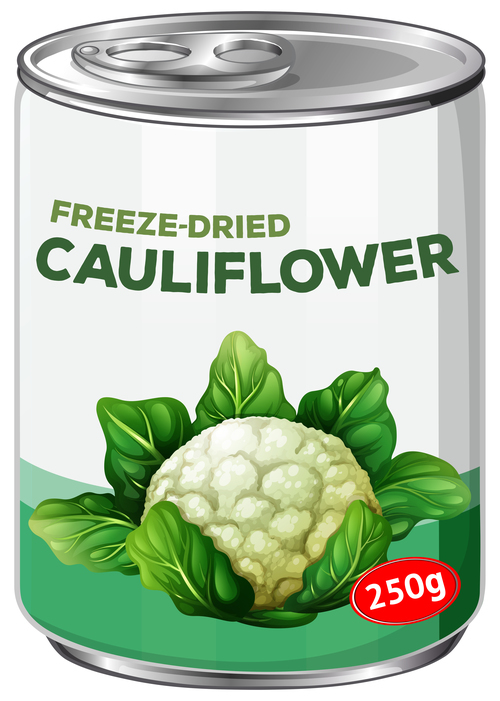 500x701 Cauliflower Canned Vector Free Download