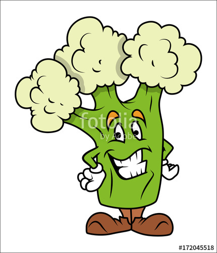 430x500 Cheerful Cauliflower Vector Stock Image And Royalty Free Vector