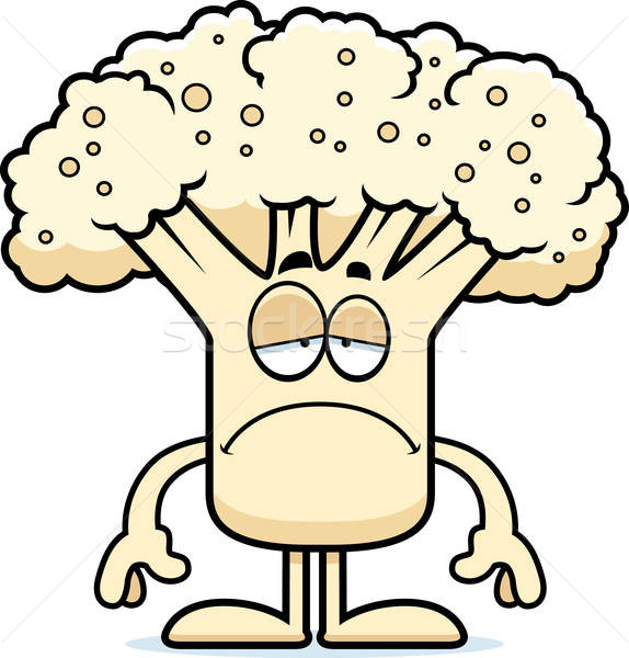 574x600 Sad Cartoon Cauliflower Vector Illustration Cory Thoman