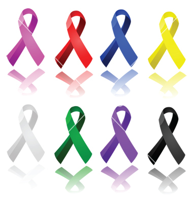 Awareness Ribbons Vector 380x400 Awareness Ribbons Vector