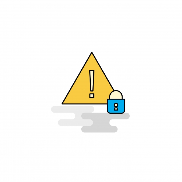 640x640 Flat Caution Icon Vector, Background, Black, Button Png And Vector
