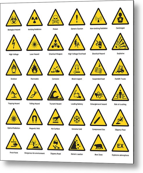 493x596 Set Of Triangle Yellow Warning Sign Hazard Dander Attention