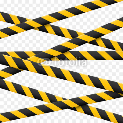 400x400 Caution Lines Isolated Realistic Warning Tapes Danger Signs