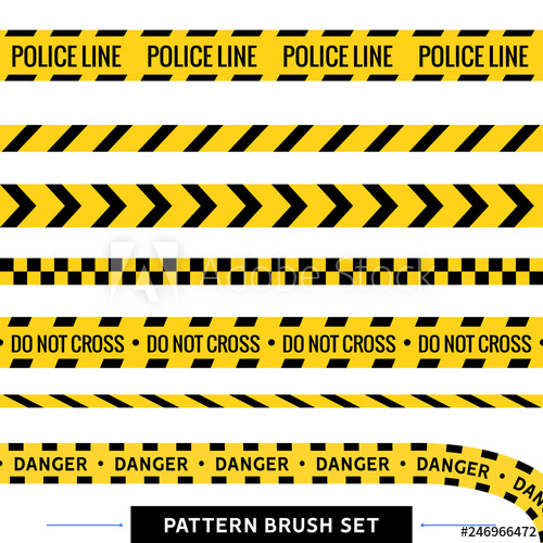 500x500 Crime Line Tape Police Danger Caution Vector Yellow Barrier Not
