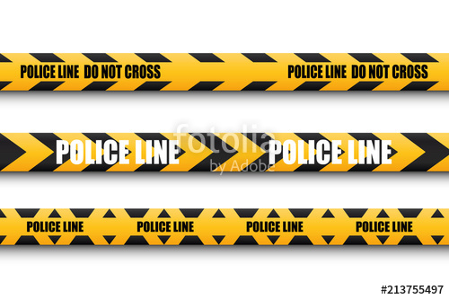 500x333 Black And Yellow Caution Lines Isolated Realistic Warning Tapes