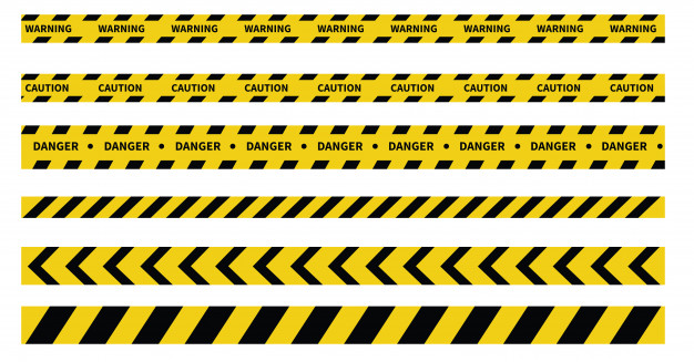 626x327 Caution And Danger Tapes Warning Tape Black And Yellow Line