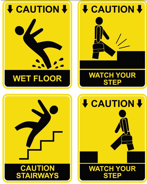 497x623 Color Caution Symbols Vector Free Download