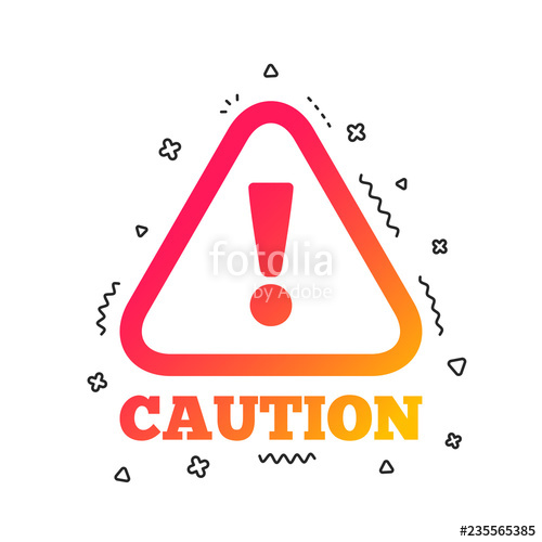 500x500 Attention Caution Sign Icon Exclamation Mark Hazard Warning