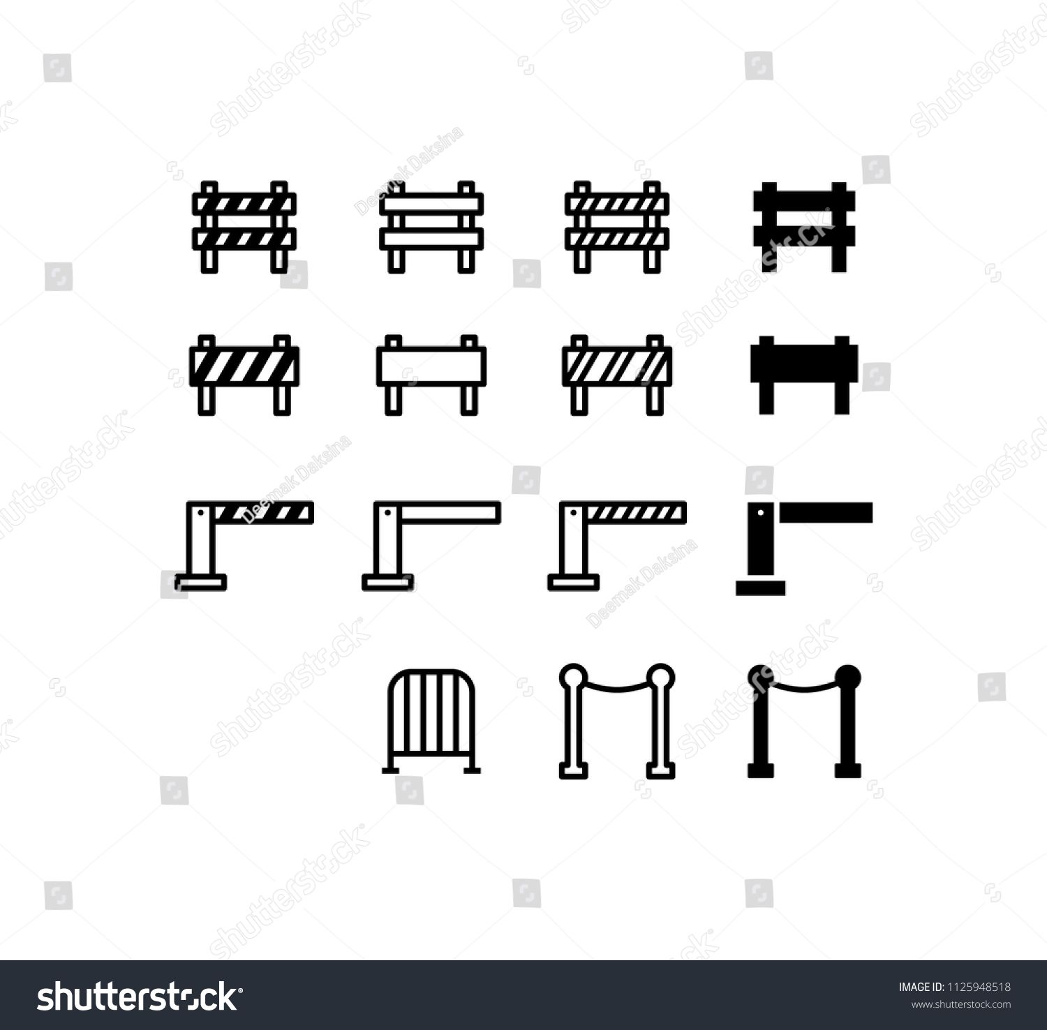 1500x1476 Barrier Icon Set Barrier, Warning, Caution, Restricted, Barricade