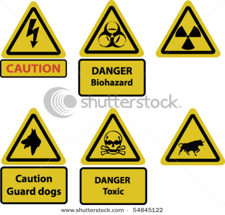 450x430 Caution And Hazard Signs Vector