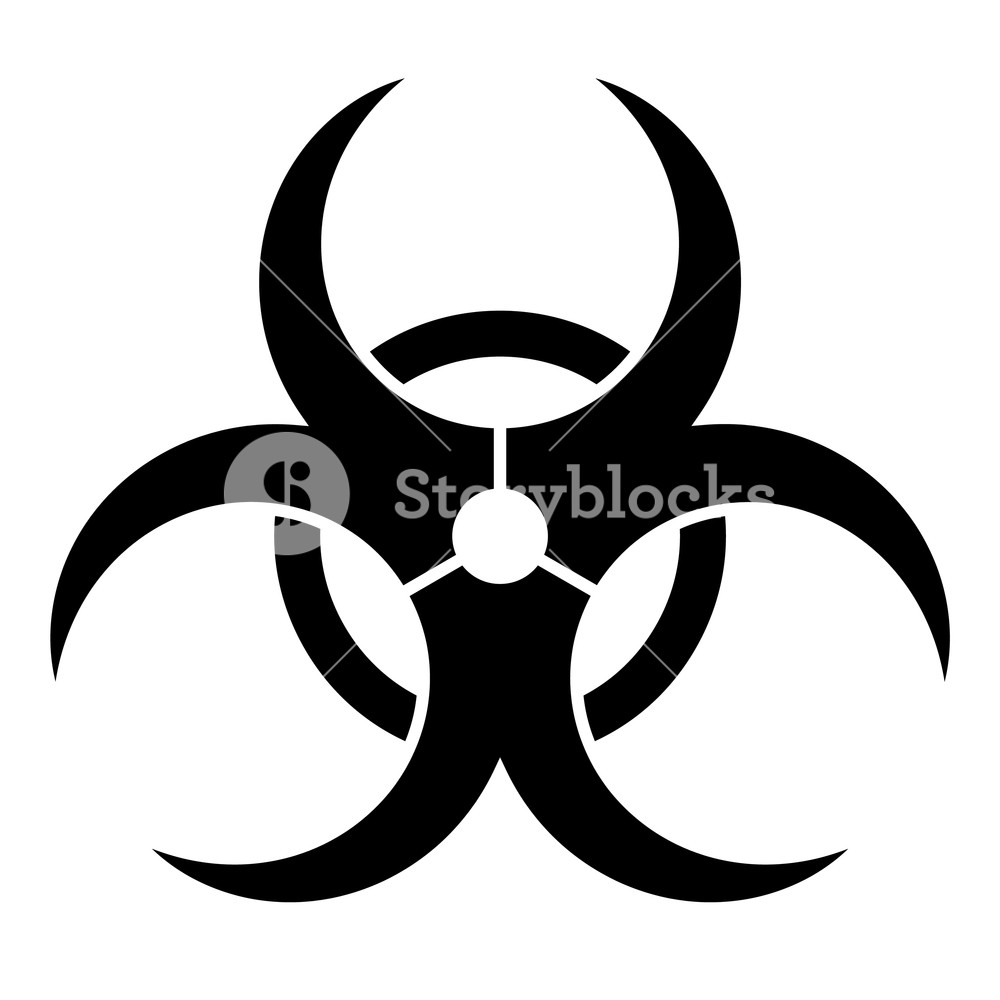 1000x1000 Biohazard Caution Sign Symbol Of Hazard Caused