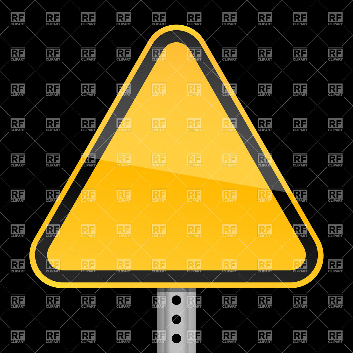 1200x1200 Triangle Yellow Blank Warning Sign Vector Image Of Signs, Symbols