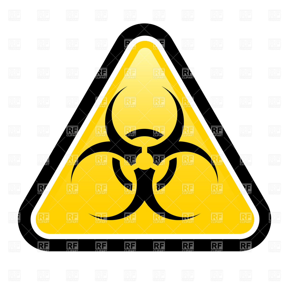 1200x1200 Yellow Biohazard Warning Sign Vector Image Of Signs, Symbols, Maps