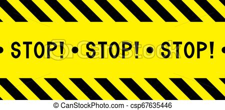 450x220 Stop! Warning Tape Caution Tape Yellow And Black Barricade Tape