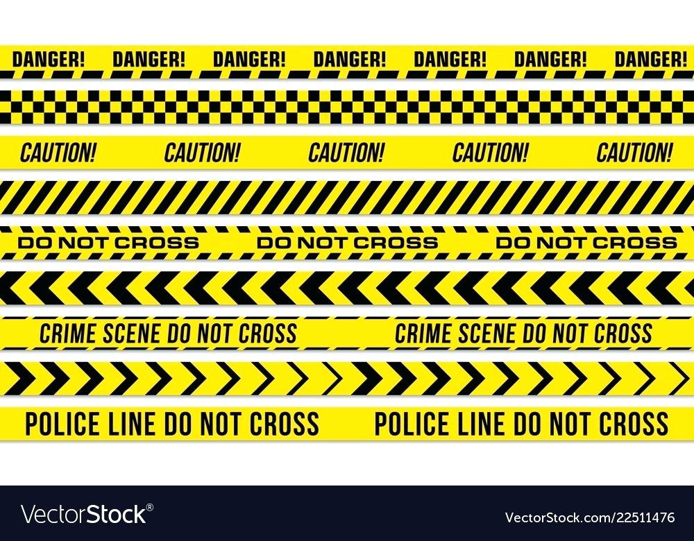 1000x780 Yellow Black Striped Caution Tape