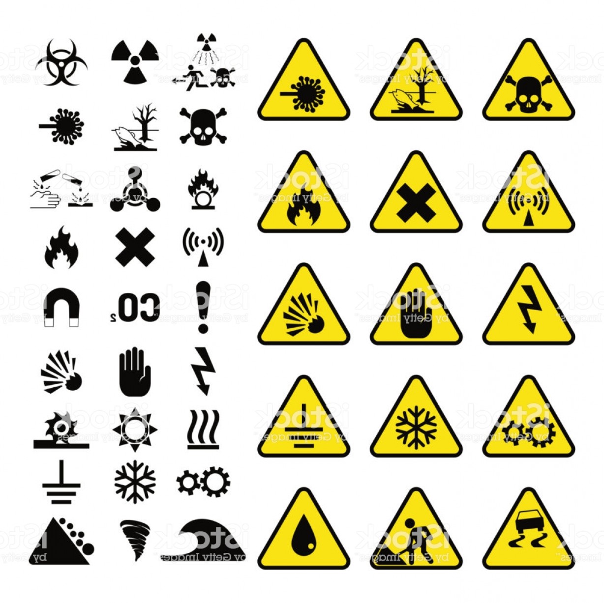 1228x1227 Prohibition Signs Industry Production Vector Warning Danger Symbol