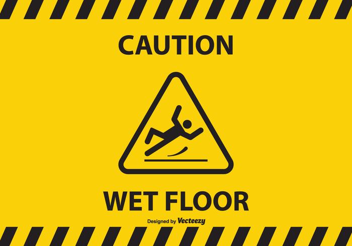 700x490 Caution Wet Floor Vector Background