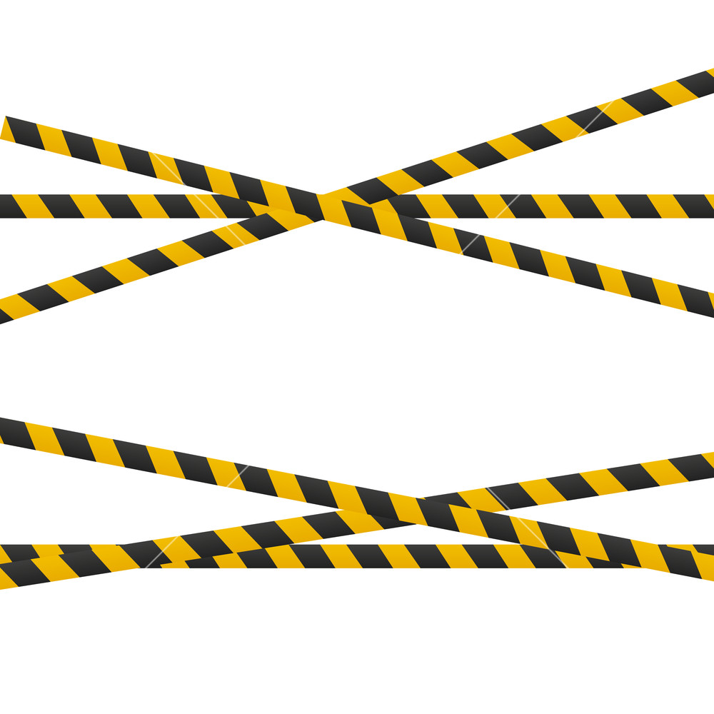1000x1000 Caution Lines Isolated Realistic Warning Tapes Danger Signs