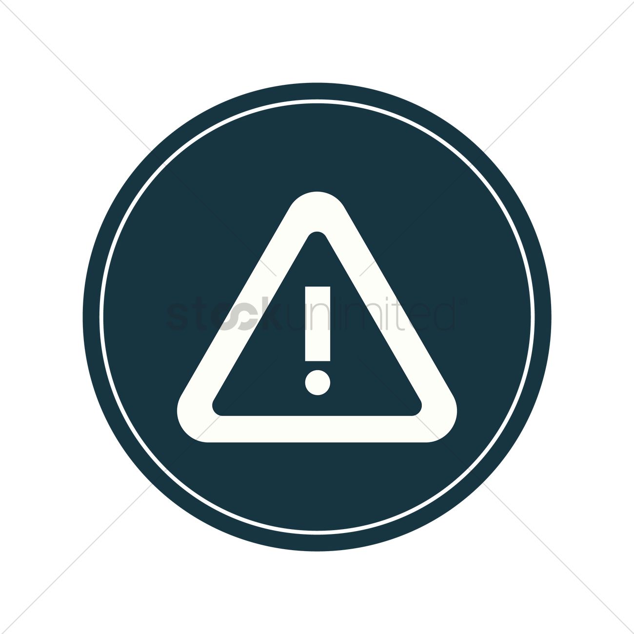 1300x1300 Caution Symbol Vector Image