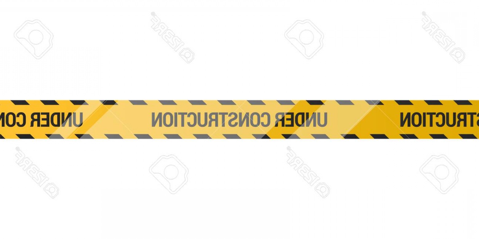 Photostock Vector Under Construction Tape On A White Background 1560x780 Photostock Vector Under Construction Tape On A White Background