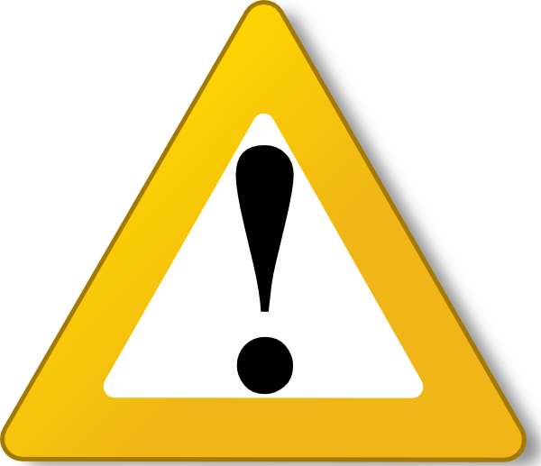 600x517 Caution Vector Icon